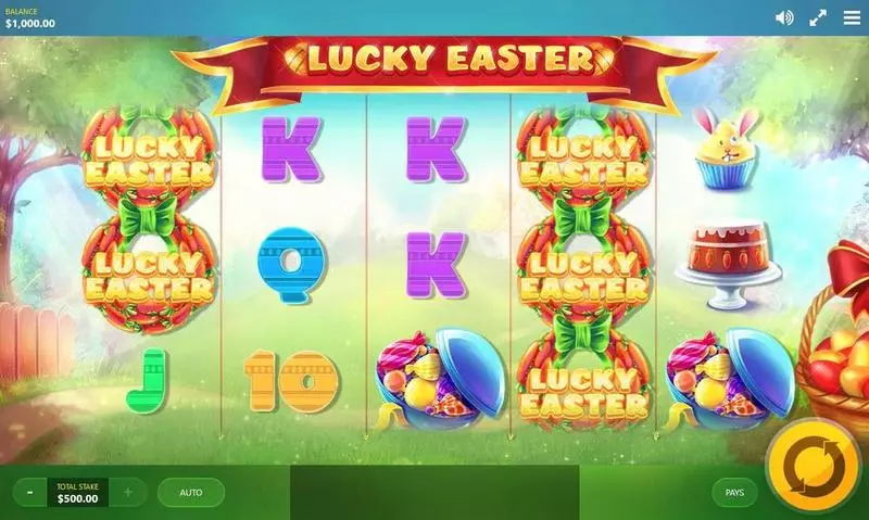 Lucky Easter slots Main Screen Reels