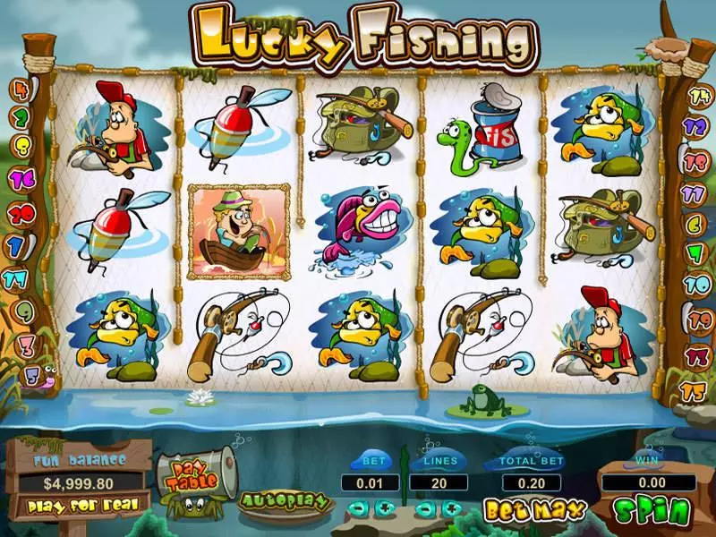 Lucky Fishing slots Main Screen Reels