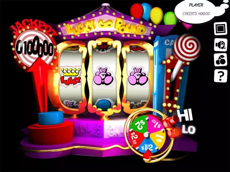 Lucky Go Round slots Main Screen Reels
