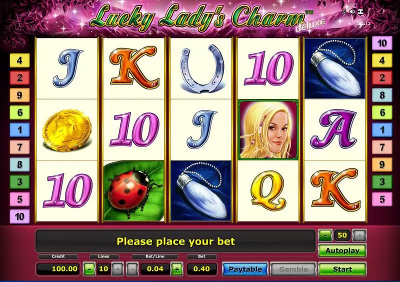 Lucky Lady's Charm - Deluxe slots Main Screen Reels