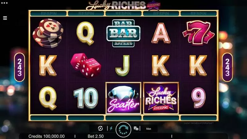 Lucky Riches slots Main Screen Reels