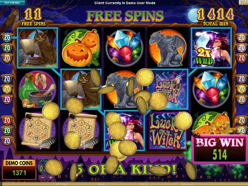 Lucky Witch slots Bonus 1