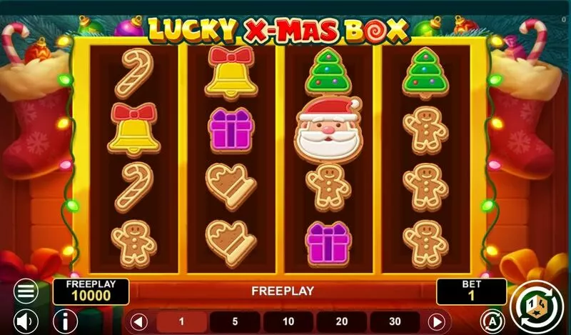 Lucky Xmas Box slots Main Screen Reels