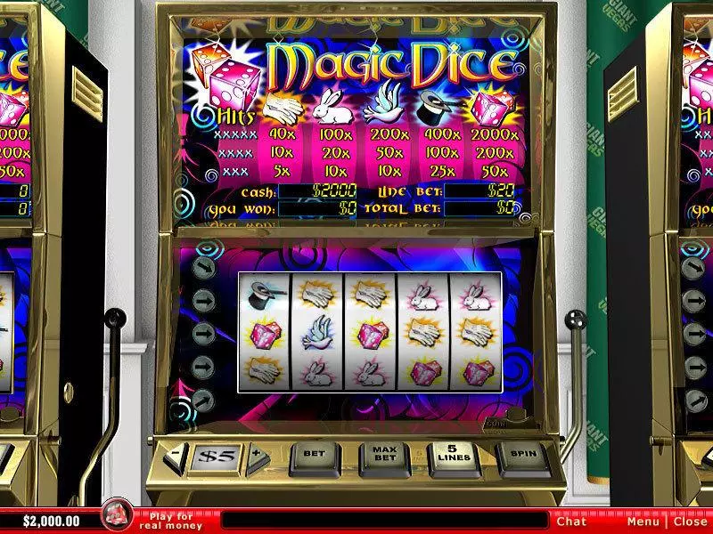 Magic Dice slots Main Screen Reels
