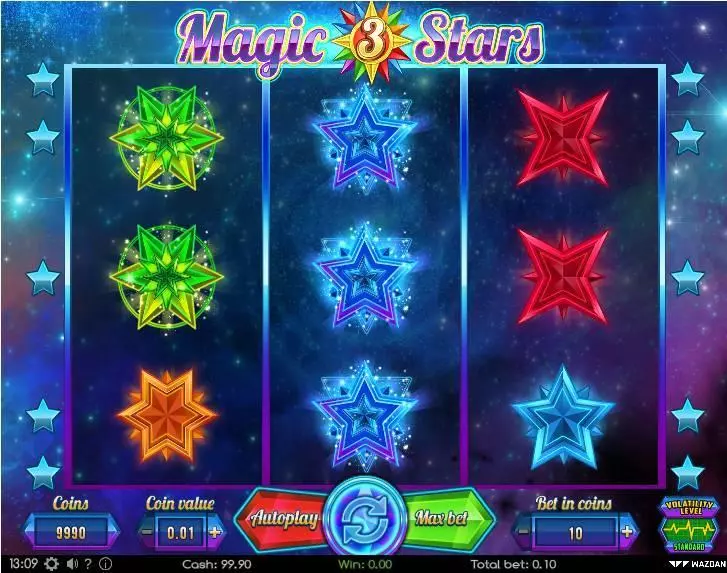 Magic Stars 3 slots Main Screen Reels