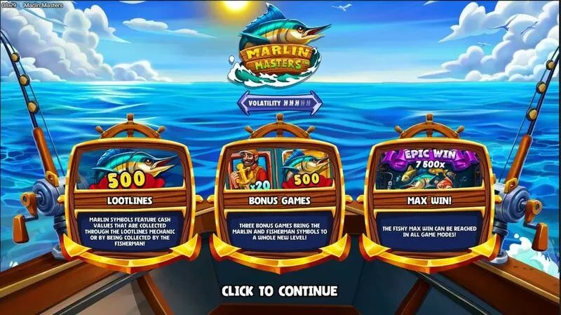 Marlin Masters slots Info and Rules