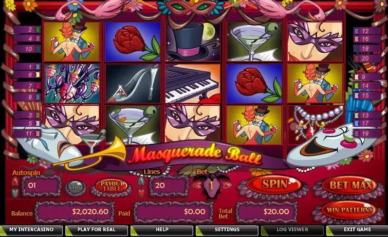 Masquerade Ball slots Main Screen Reels