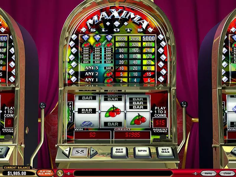 Maxima slots Main Screen Reels