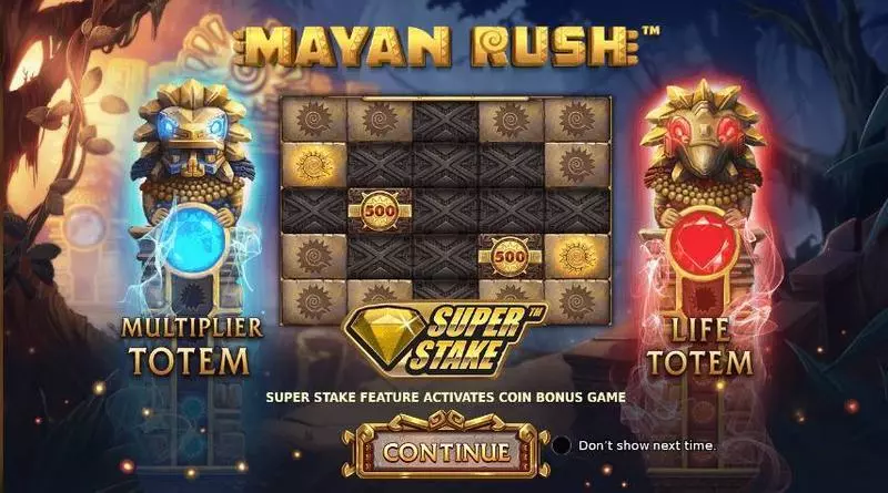 Mayan Rush slots Info and Rules