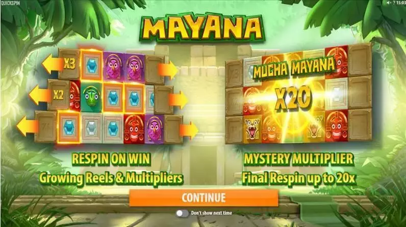 Mayana slots Bonus 1