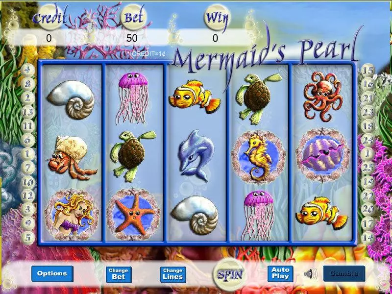 Mermaid Magic slots Main Screen Reels