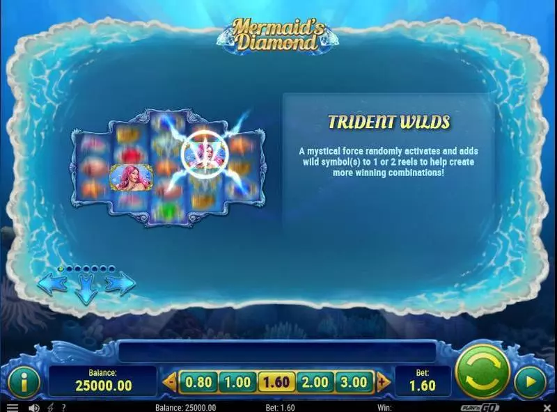 Mermaid's Diamonds slots Bonus 1