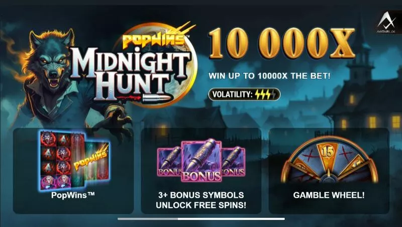 Midnight Hunt slots Introduction Screen