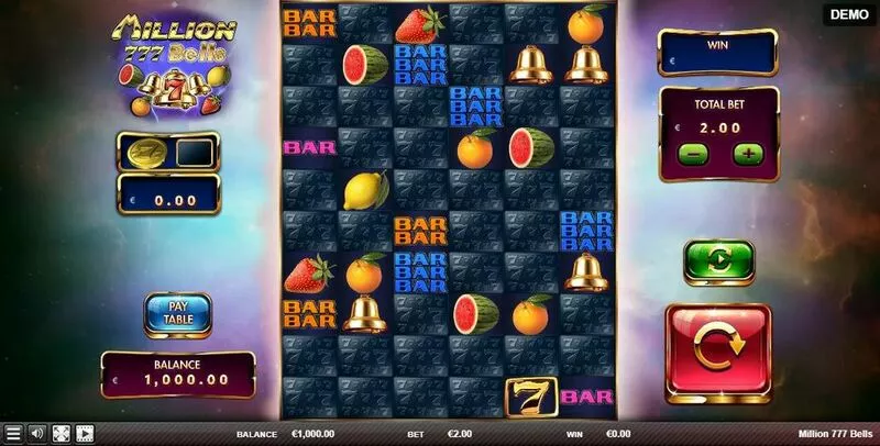 Million 777 Bells slots Main Screen Reels