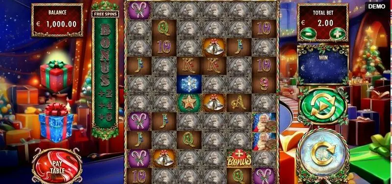 Million Christmas 2 slots Main Screen Reels