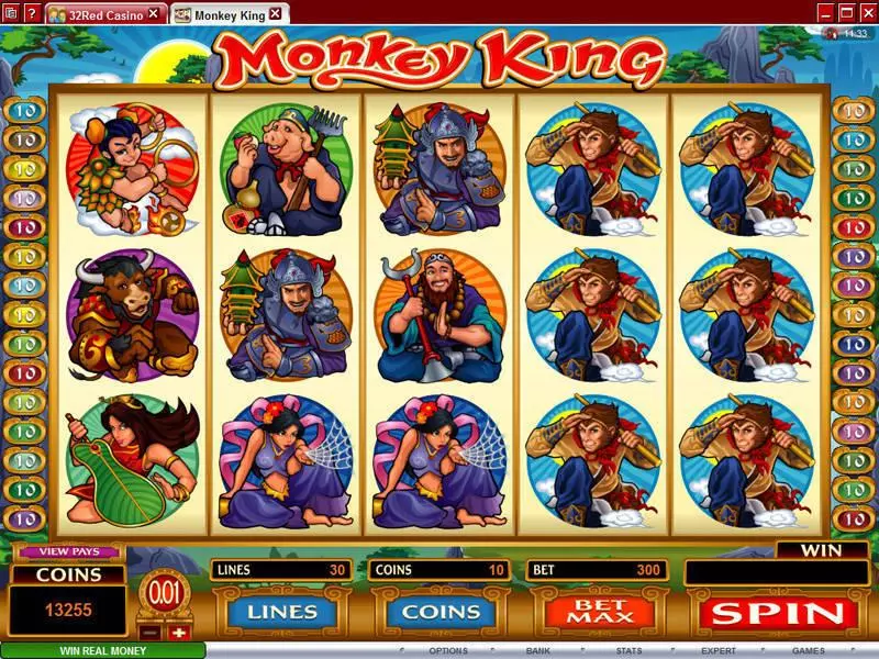 Monkey King slots Main Screen Reels