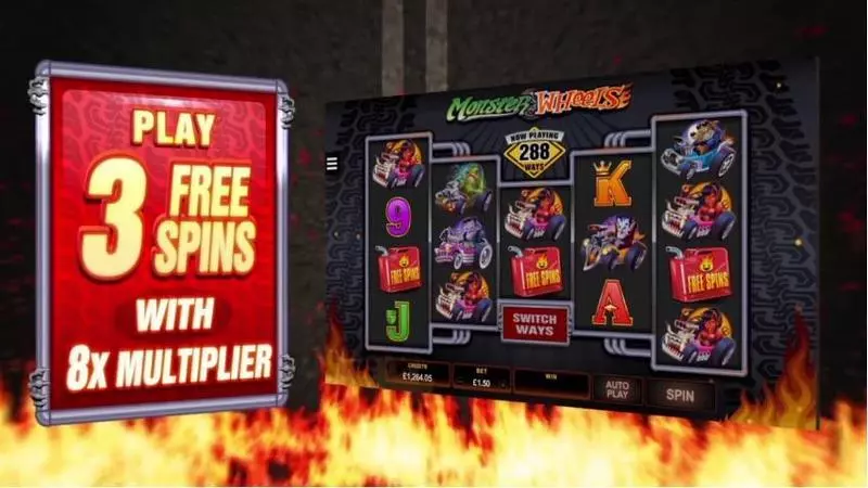 Monster Wheels slots Free Spins Feature