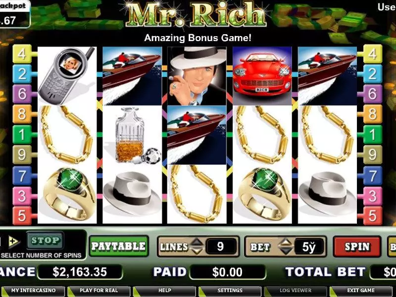 Mr. Rich slots Main Screen Reels