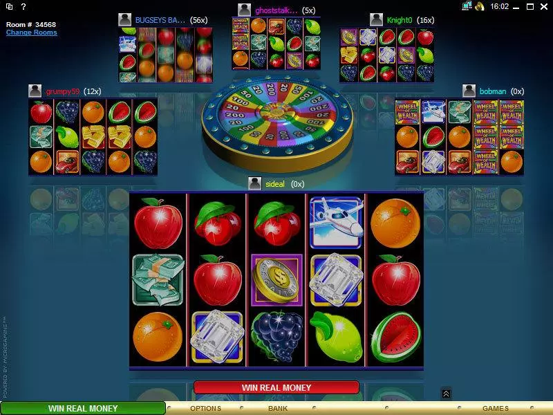 Multi-Player Wheel of Wealth Special Edition slots Main Screen Reels
