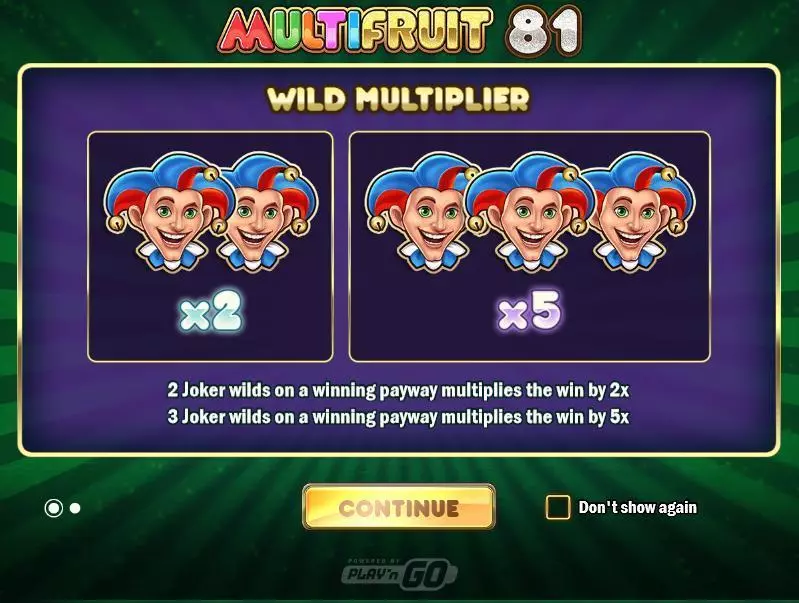 Multifruit 81 slots Info and Rules