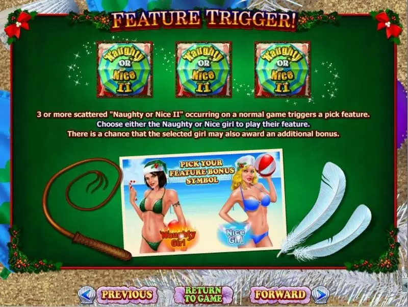 Naughty or Nice Spring Break slots Info and Rules