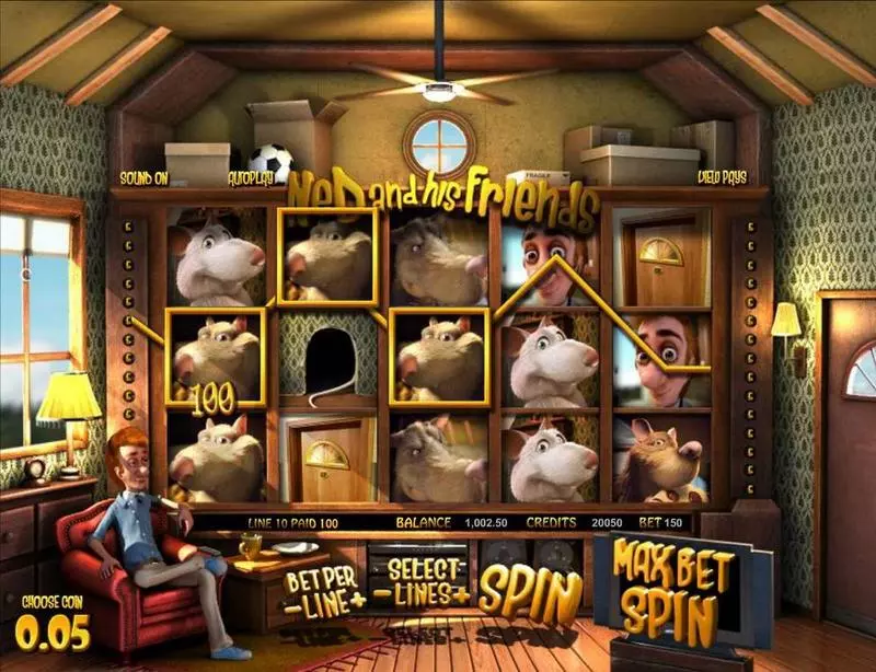 Ned and his Friends slots Main Screen Reels
