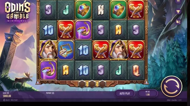 Odin’s Gamble slots Main Screen Reels