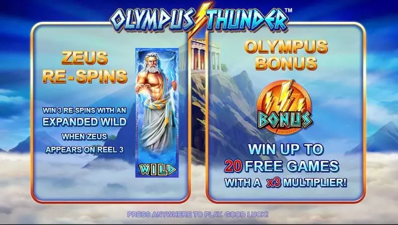 Olympus Thunder slots Info and Rules