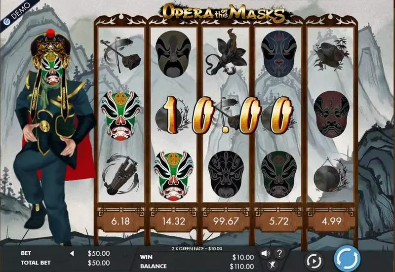 Opera of the Masks slots Introduction Screen