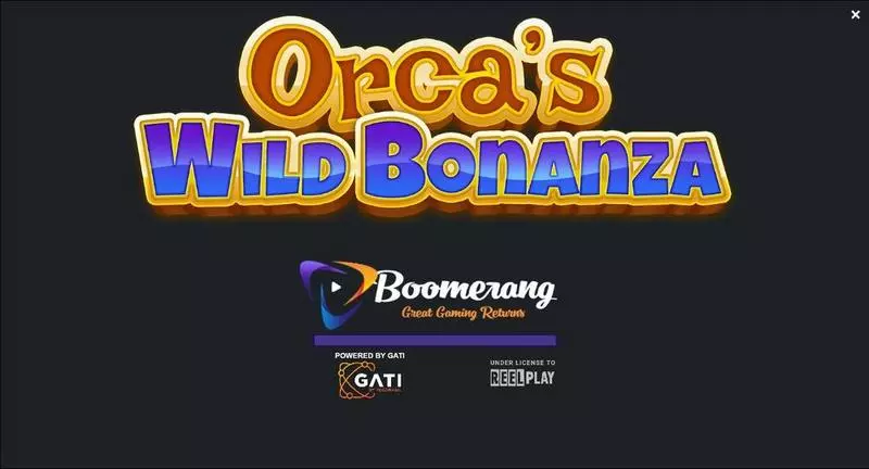 Orca's Wild Bonanza slots Introduction Screen