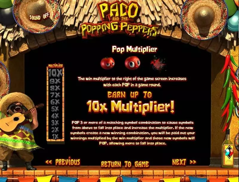 Paco & P. Peppers slots Bonus 1