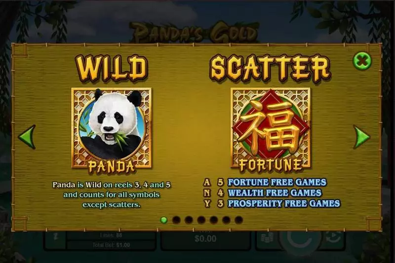 Panda's Gold slots Bonus 1