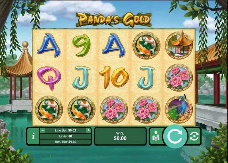 Panda's Gold slots Main Screen Reels