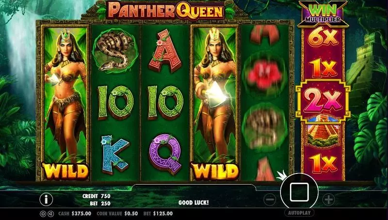 Panther Queen slots Main Screen Reels