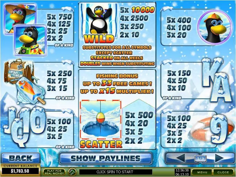 Penguin Vacation slots Info and Rules