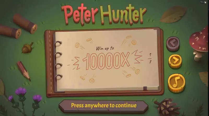 Peter Hunter slots Introduction Screen