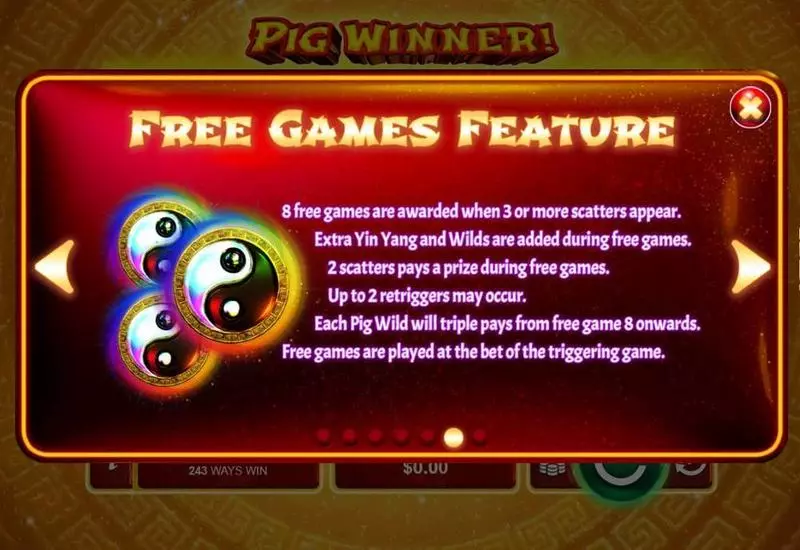 Pig Winner slots Free Spins Feature