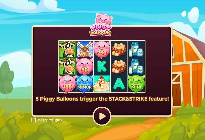 Piggy Balloons slots Info and Rules