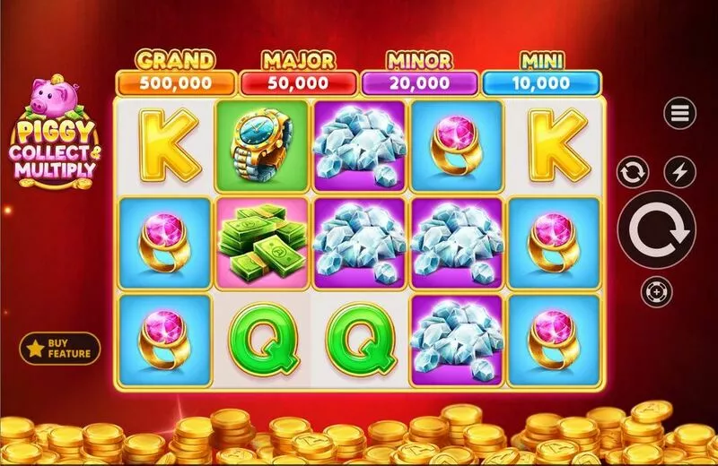 Piggy Collect & Multiply slots Main Screen Reels