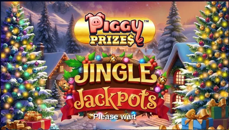 Piggy Prizes - Jingle Jackpots slots Introduction Screen