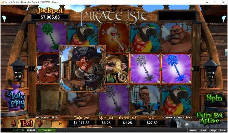Pirate Isle - 3D slots Main Screen Reels