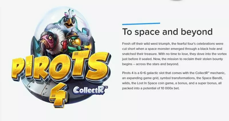 Pirots 4 slots Introduction Screen
