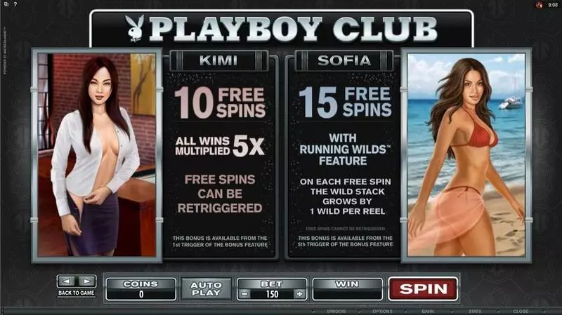 Playboy slots Info and Rules