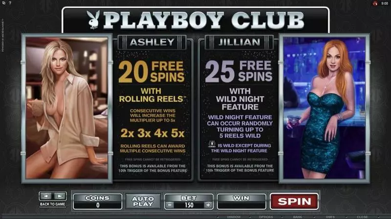 Playboy slots Info and Rules