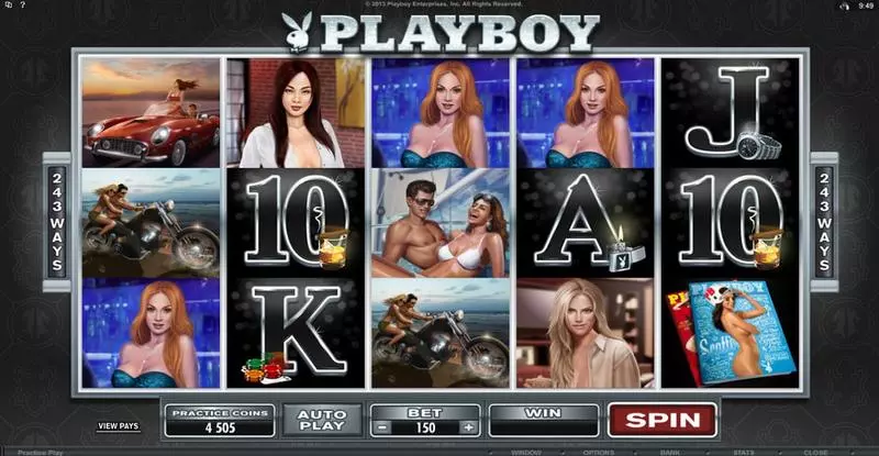 Playboy slots Main Screen Reels