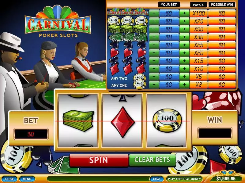 Poker slots Main Screen Reels