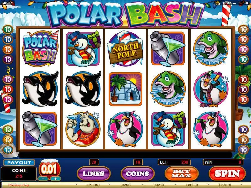 Polar Bash slots Main Screen Reels