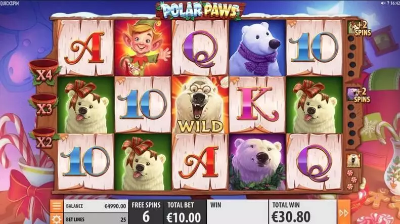 Polar Paws slots Main Screen Reels