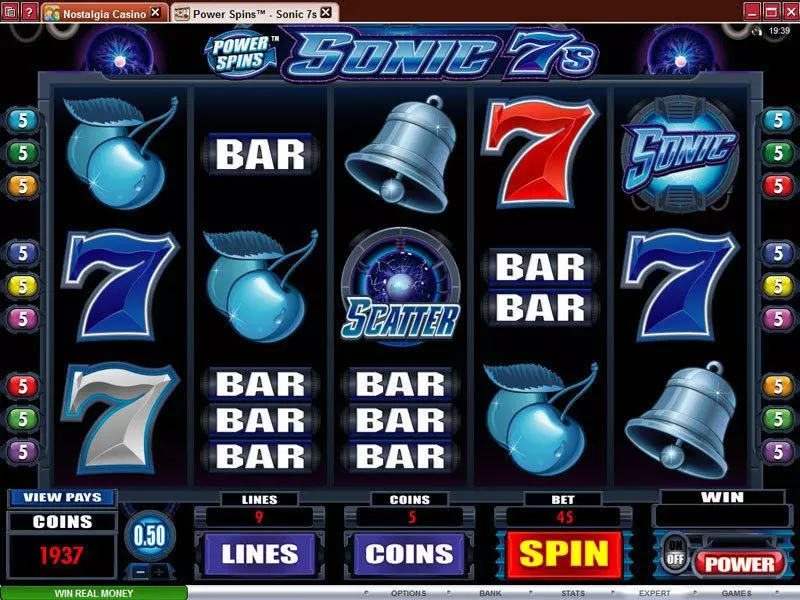 Power Spins - Sonic 7's slots Main Screen Reels