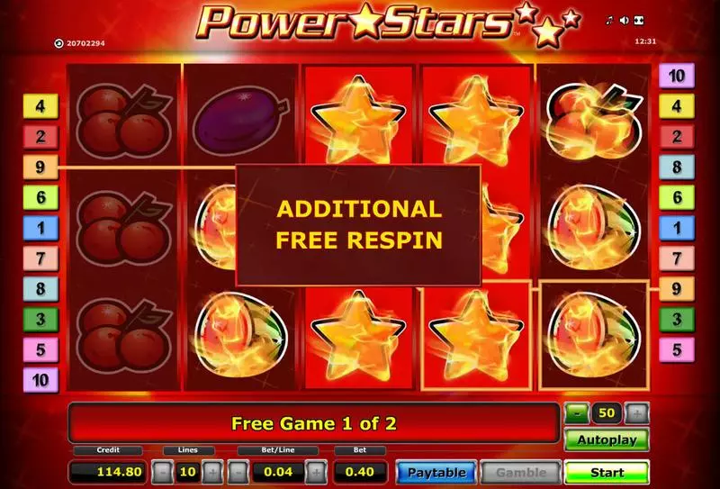 Power Stars slots Bonus 2